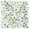 Fitzrovia Print, Subtle Greens - Motorised Roman Blind